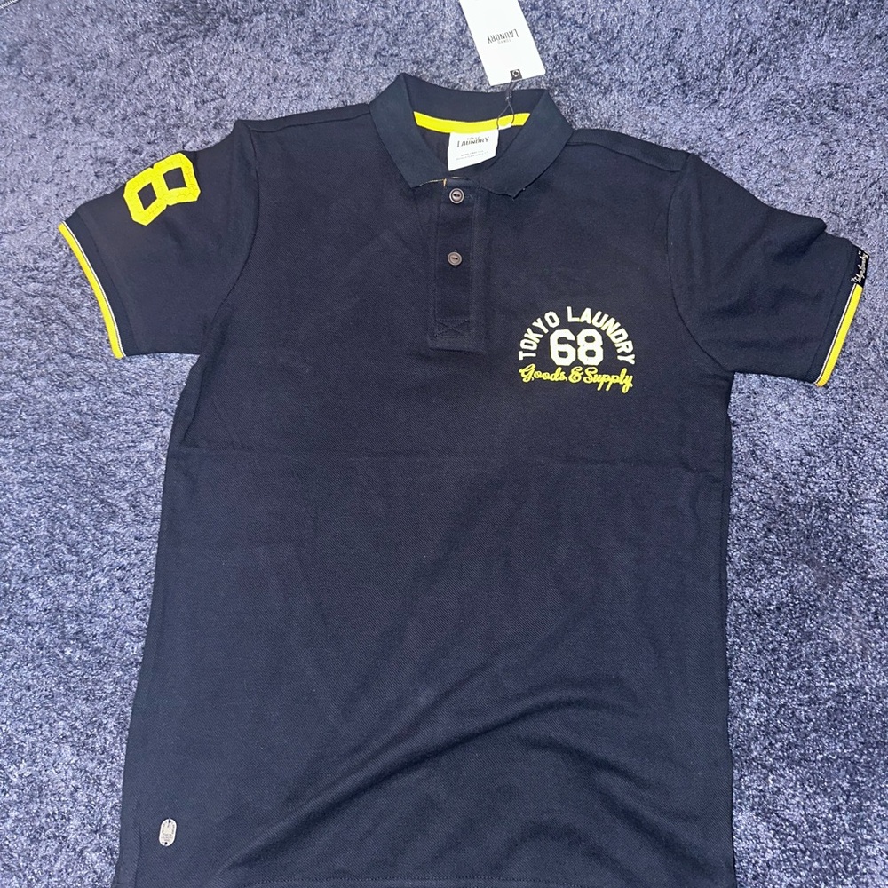 Tokyo Laundry polo men small navy new